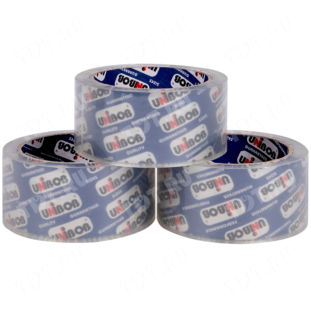 Клейкая лента кристально-прозрачная Unibob®, 48мм*66м*45мкм