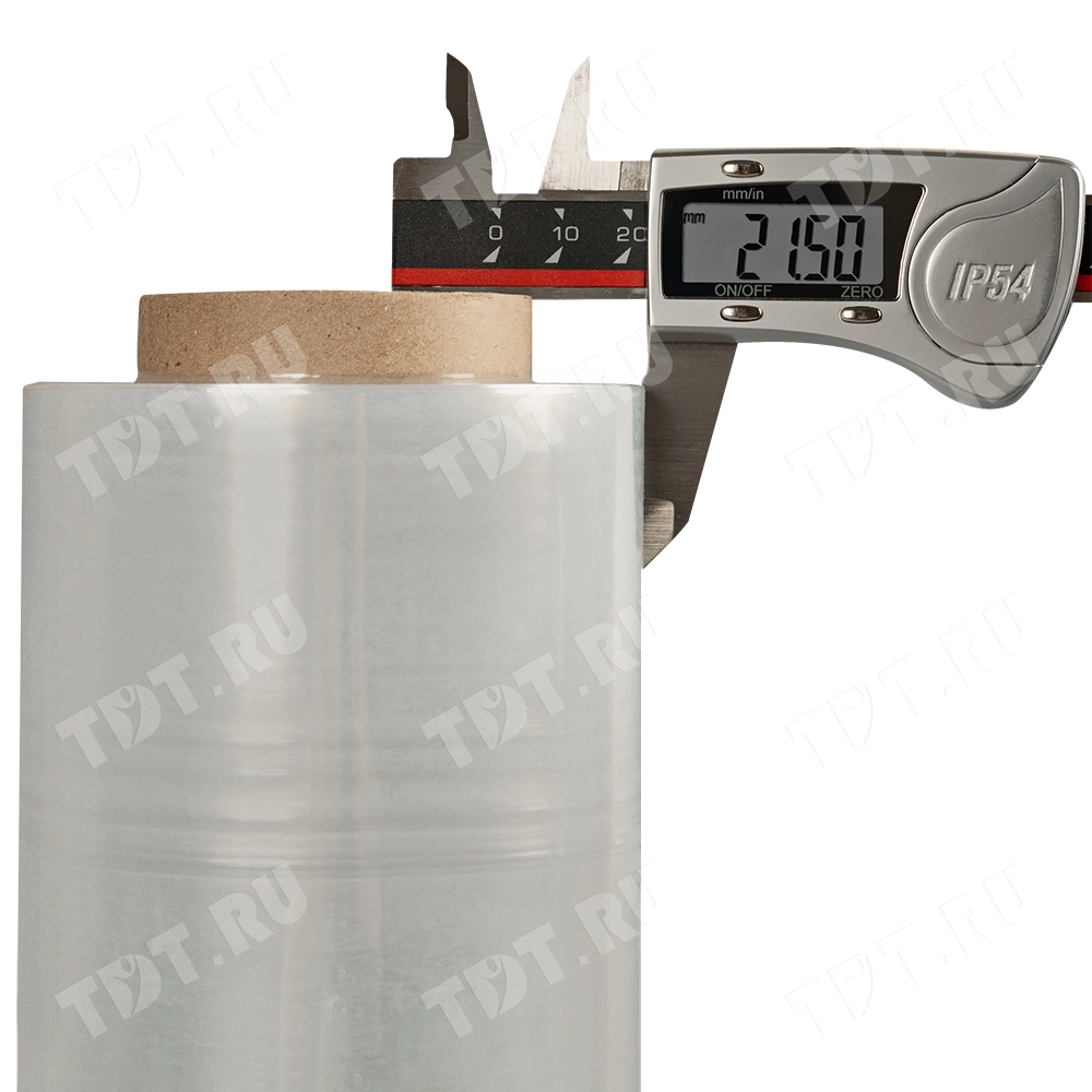 Стрейч пленка прозрачная в рулоне, 500 мм, 20 мкм, 2 кг, 1 сорт