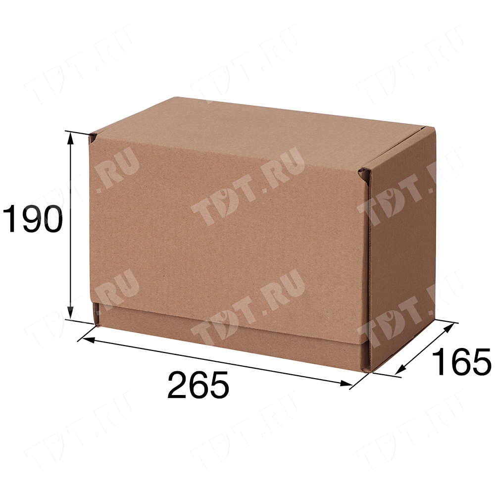 Почтовый короб тип «Г», 265*165*190 мм, T-23 В, 100% целлюлоза