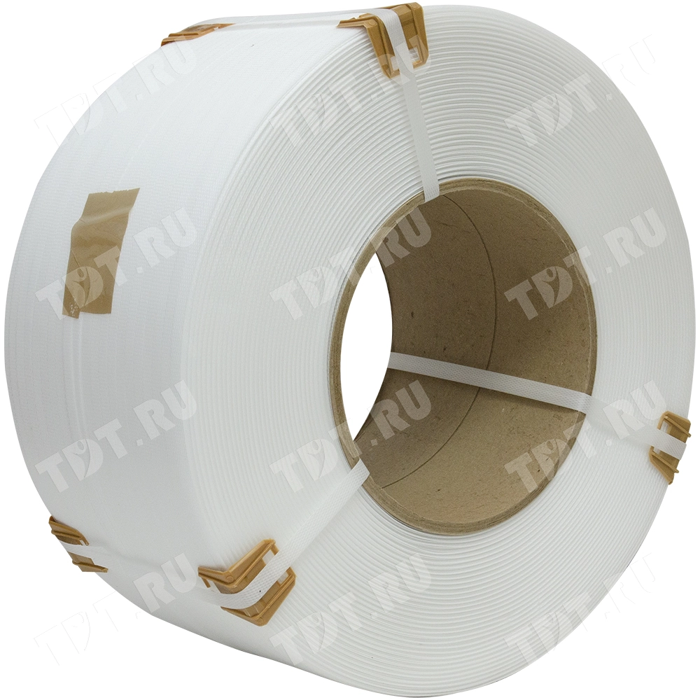 Лента полипропиленовая (ПП), 15мм*0.8мм*2000м, белая