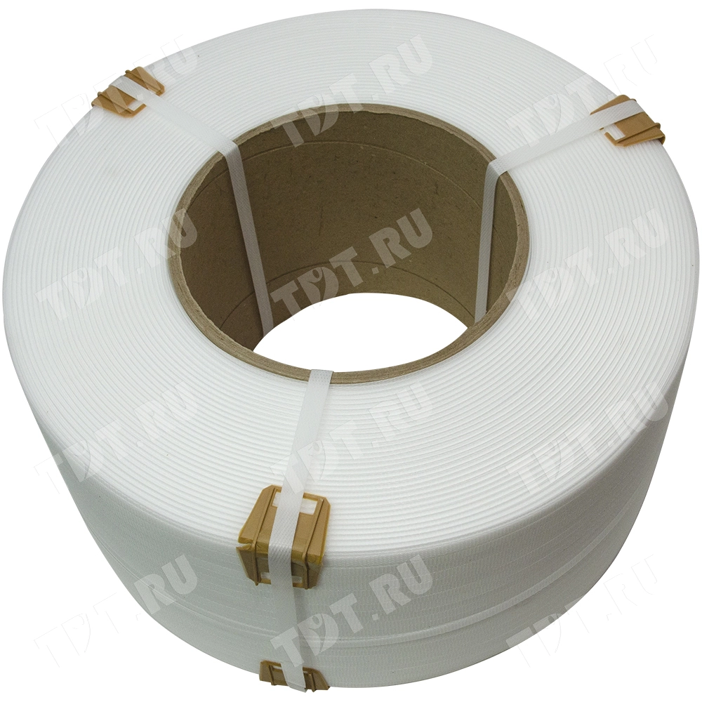 Лента полипропиленовая (ПП), 15мм*0.8мм*2000м, белая