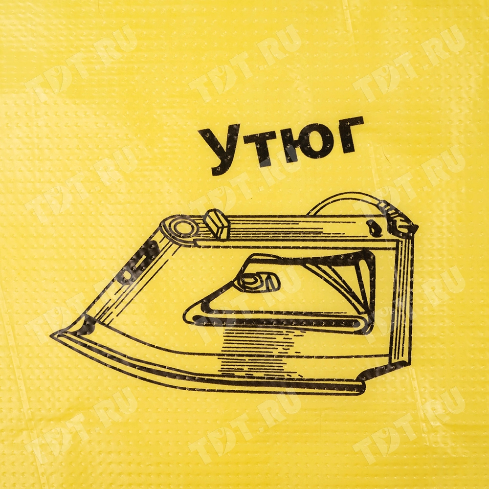 Пакет майка ПНД «Электроника» желтый, 43+20*64см, 23 мкм, 50шт.