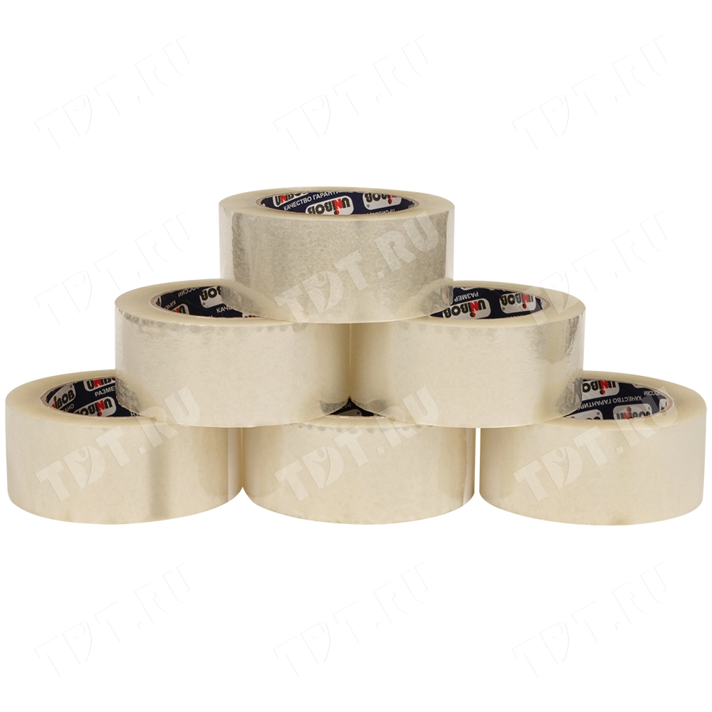 Клейкая лента прозрачная Unibob®, 48мм*132м*45мкм