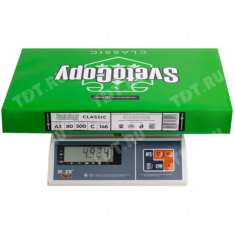 Офисная бумага SvetoCopy, формат А3, 500 листов/пачка, 80 г/м²