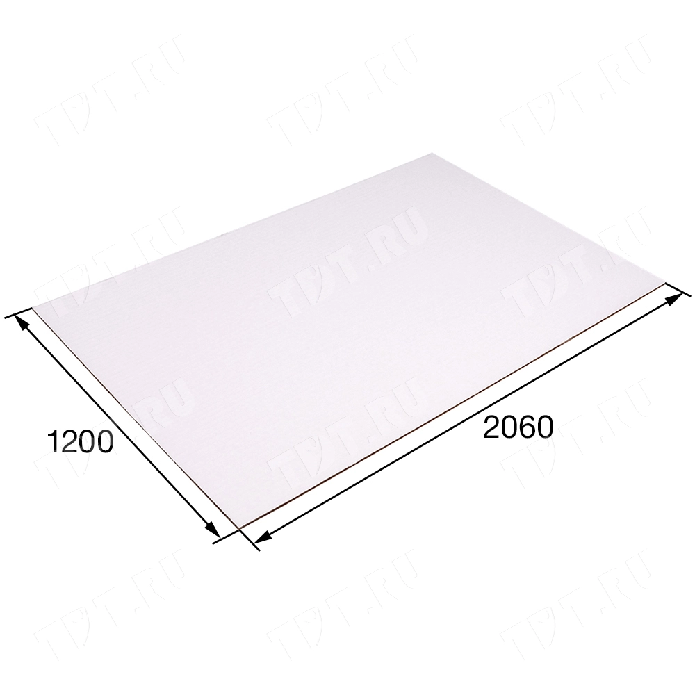 Гофрокартон Т23, бело-бурый, 1200*2060 мм