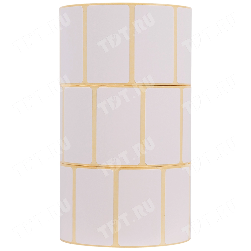 Термоэтикетки самоклеющиеся ЭКО 43*25 мм, втулка 40 мм, 1000 шт./рол.