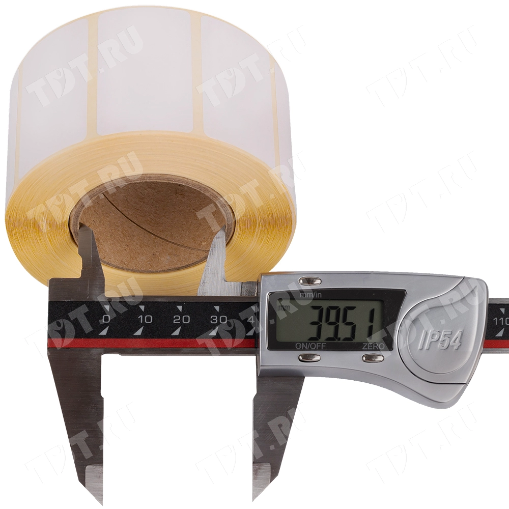 Термоэтикетки самоклеющиеся ЭКО 43*25 мм, втулка 40 мм, 1000 шт./рол.