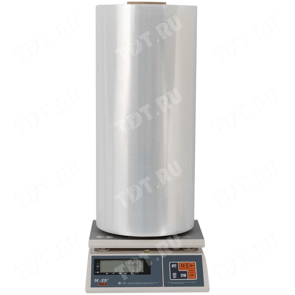 Машинная стрейч пленка прозрачная для упаковки паллет, 500 мм, 23 мкм, 14.4 кг