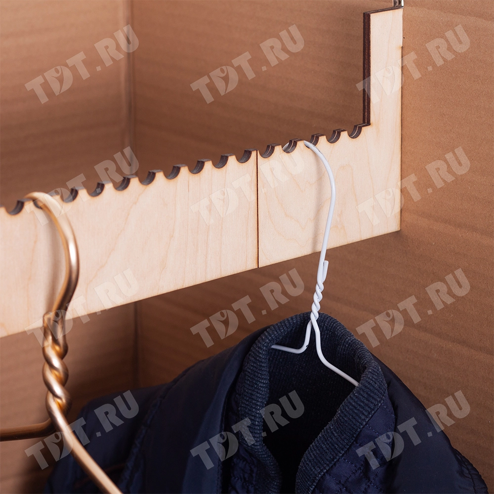 Короб №45 (гардеробный с перекладиной), 500*500*1300 мм