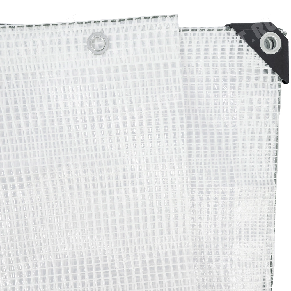 Армированный тент с люверсами, белый, 120 г/м², 270 мкм, 4*6 м