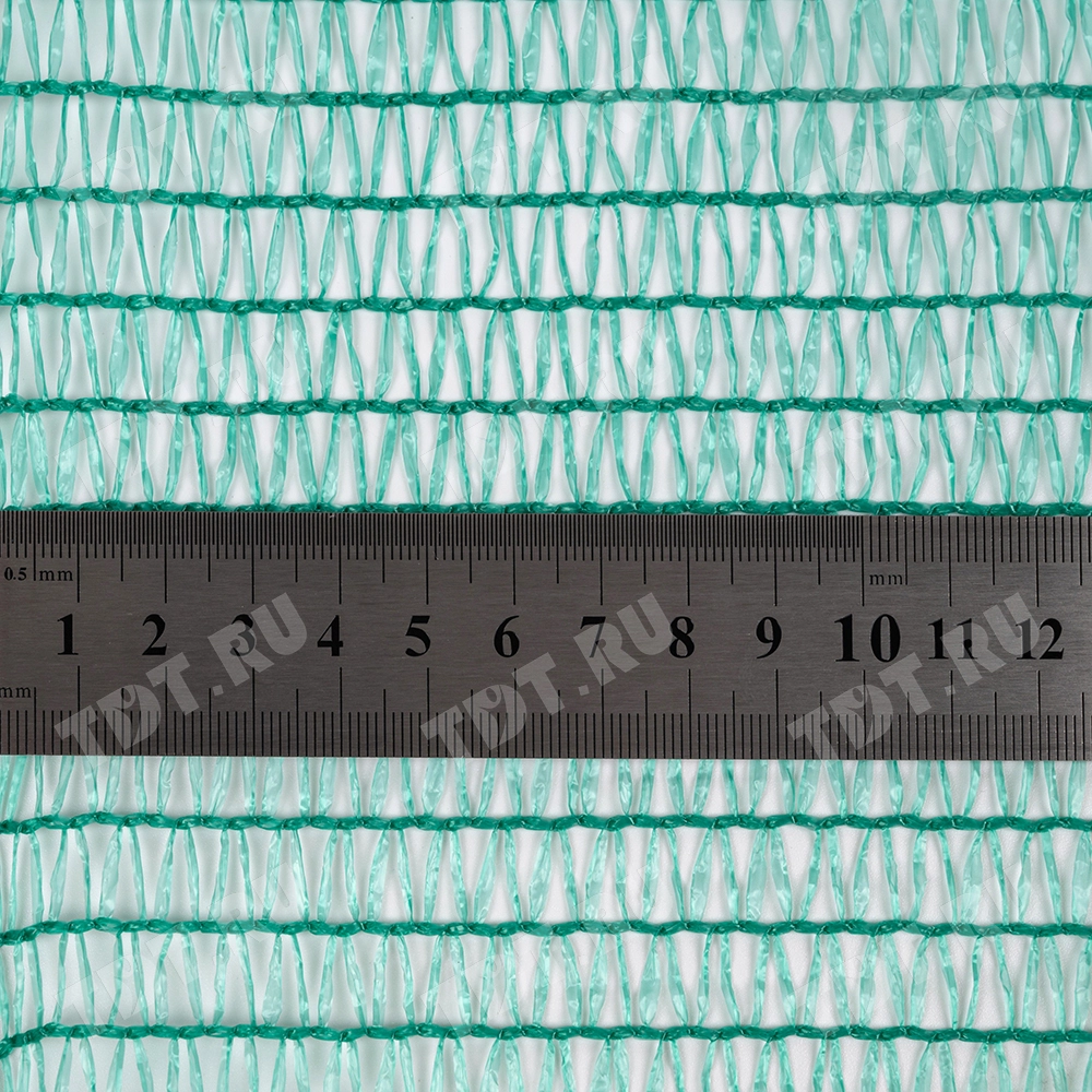 Фасадная сетка защитная, зеленая, 35 г/м², 2*10 м, затенение 35-40%