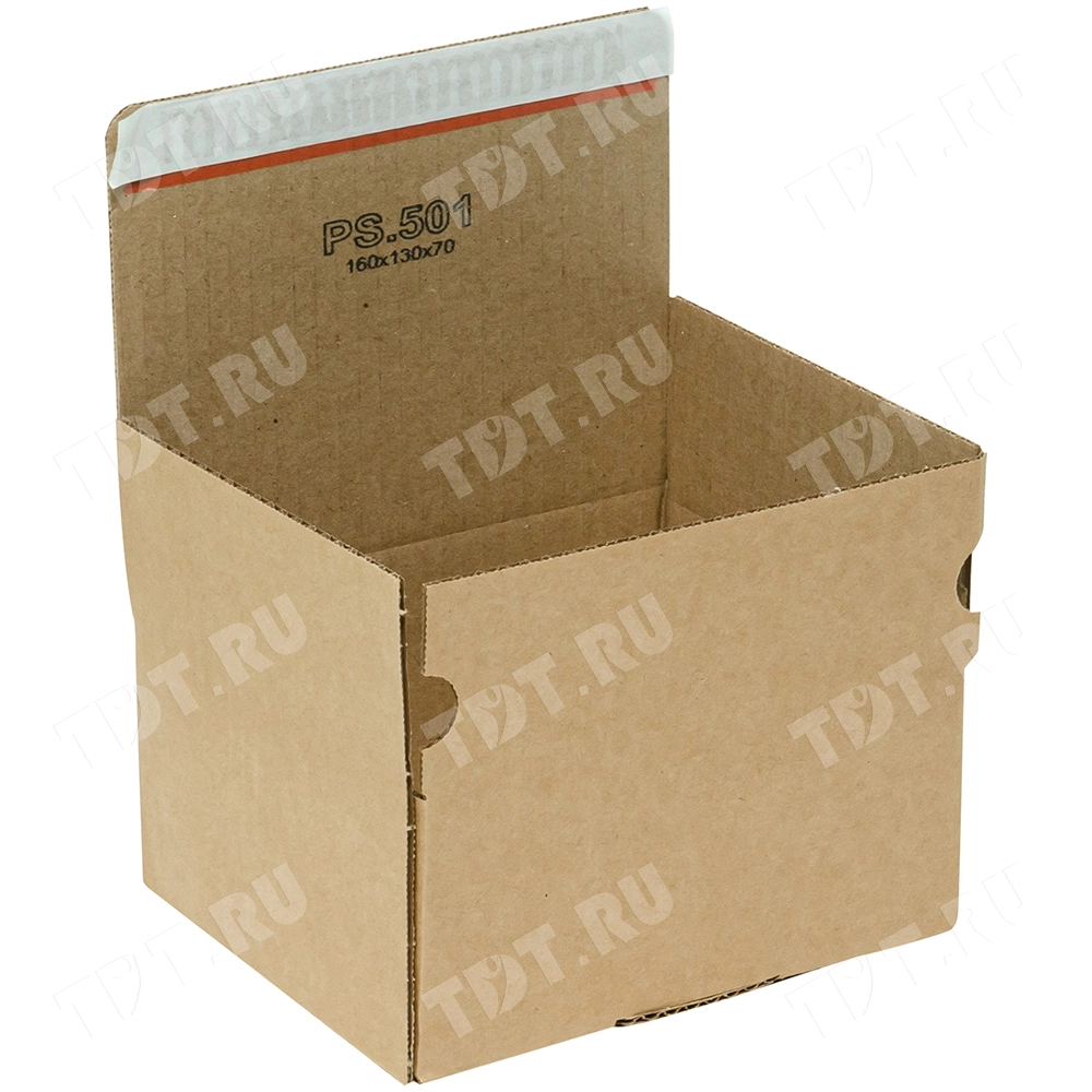 Почтовый короб PS.501 с клеевым клапаном, 160*130*70 мм, Т-23 В