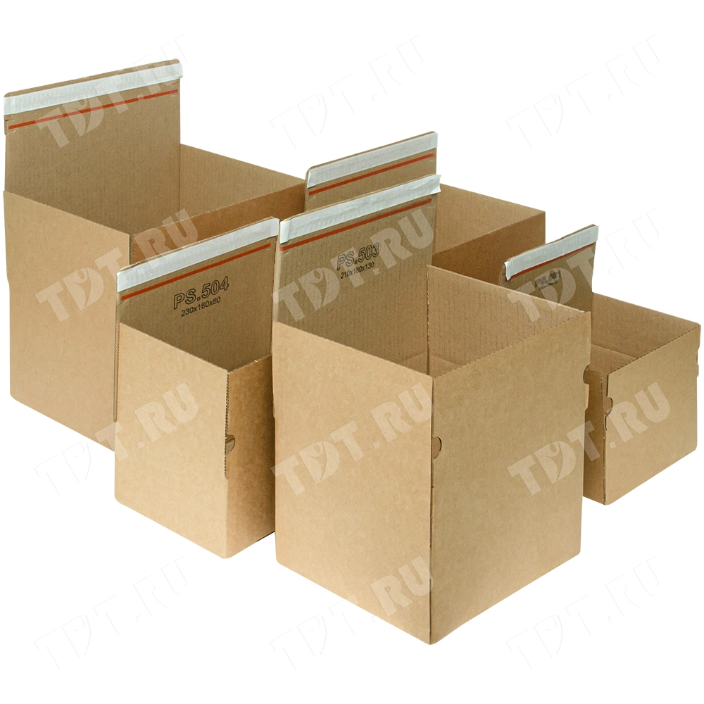 Почтовый короб PS.501 с клеевым клапаном, 160*130*70 мм, Т-23 В