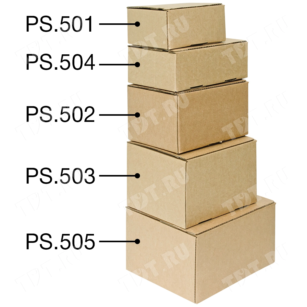Почтовый короб PS.503 с клеевым клапаном, 210*180*130 мм, Т-23 В