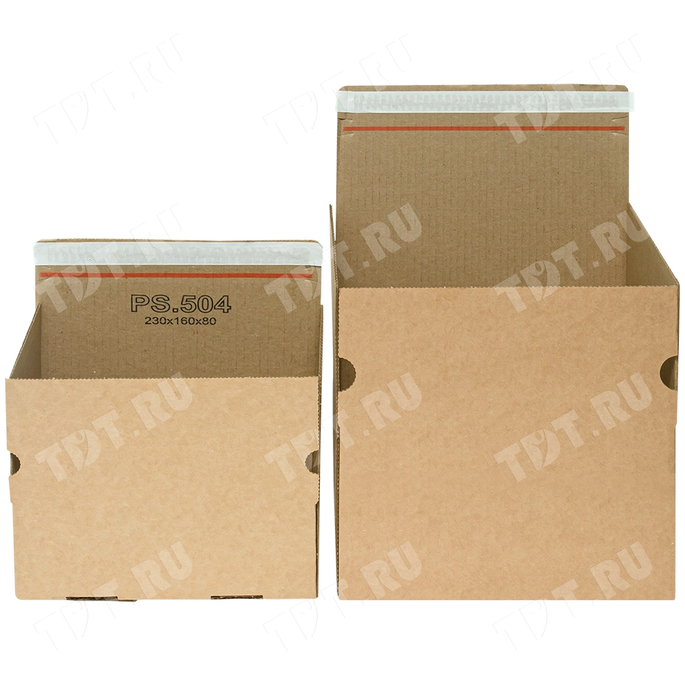 Почтовый короб PS.504 с клеевым клапаном, 230*160*80 мм, Т-23 В
