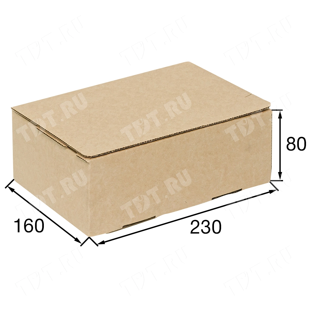 Почтовый короб PS.504 с клеевым клапаном, 230*160*80 мм, Т-23 В