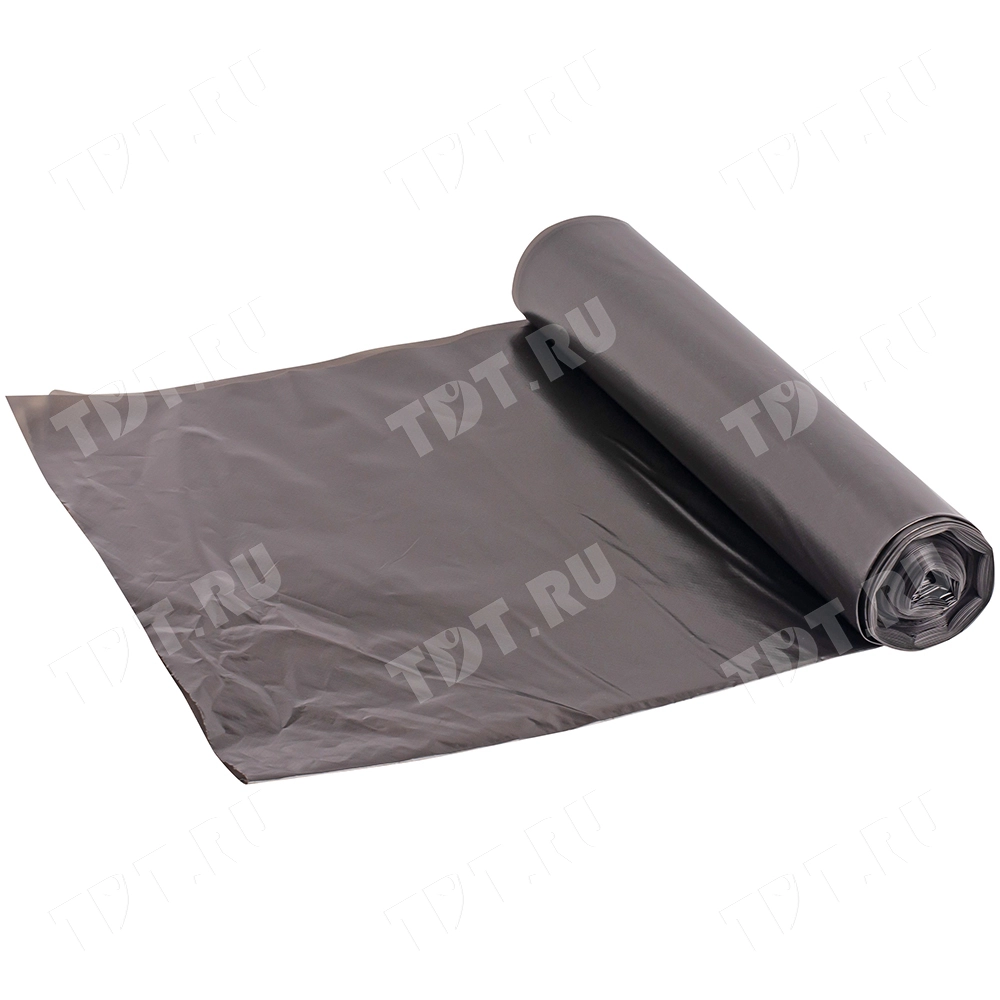 Полиэтиленовые мешки для мусора, ПСД пакеты 120 литров, 60*120 см, 10 шт./рулон