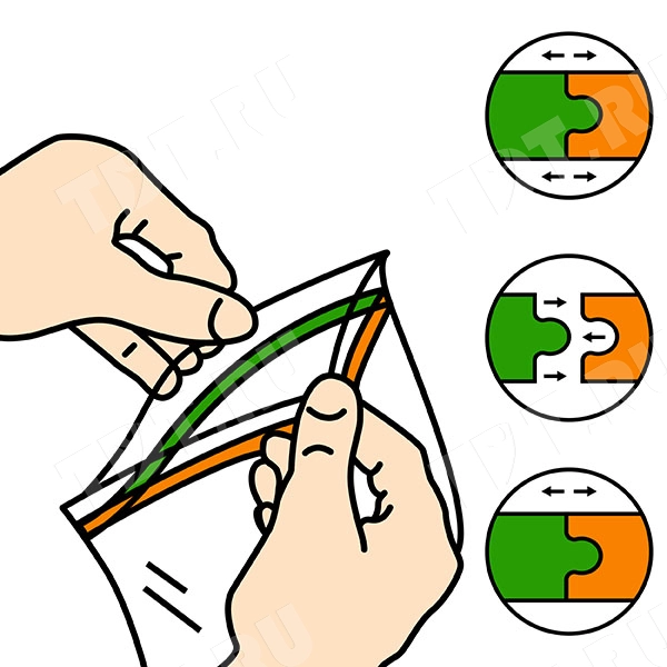 Пакеты Zip Lock, 50*70 мм, 31-32 мкм, 100 шт.