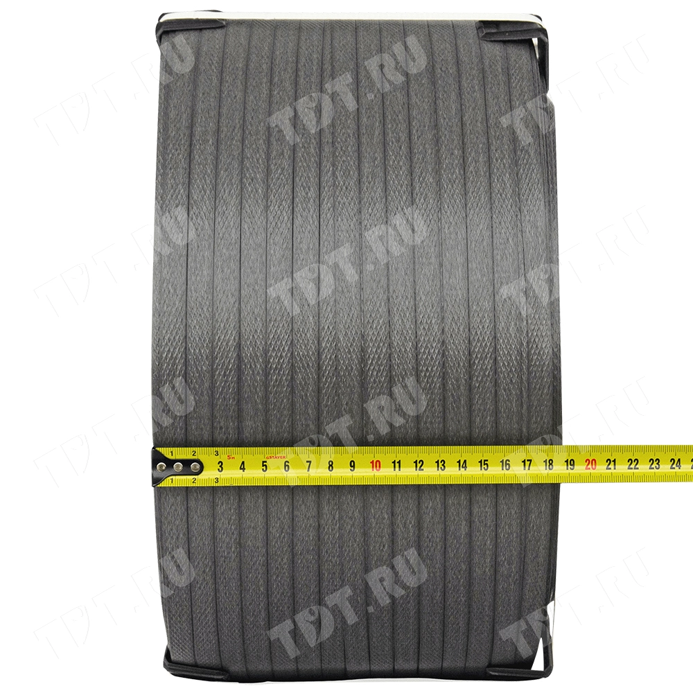 Стреппинг лента полипропиленовая (ПП), 12мм*0.5мм*2000м, серая