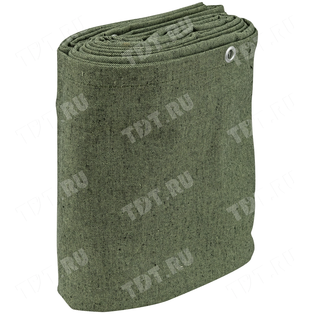 Брезент ВО с люверсами, хаки, 400 г/м², 3*4 м