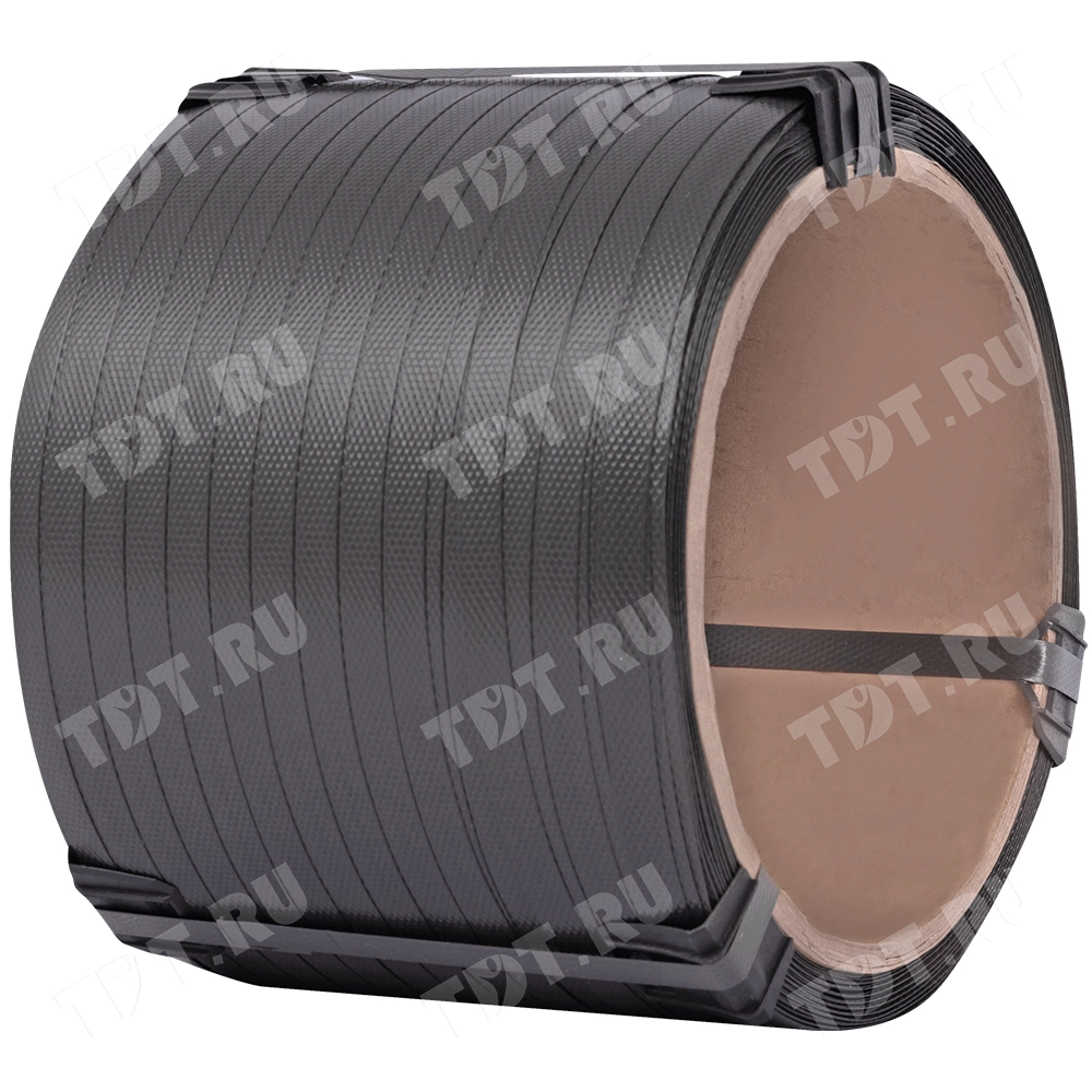 Стреппинг лента полипропиленовая (ПП), 15мм*0.8мм*500м, серая