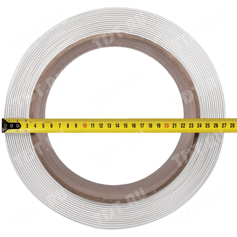 Стреппинг лента полипропиленовая (ПП), 15мм*0.8мм*500м, белая