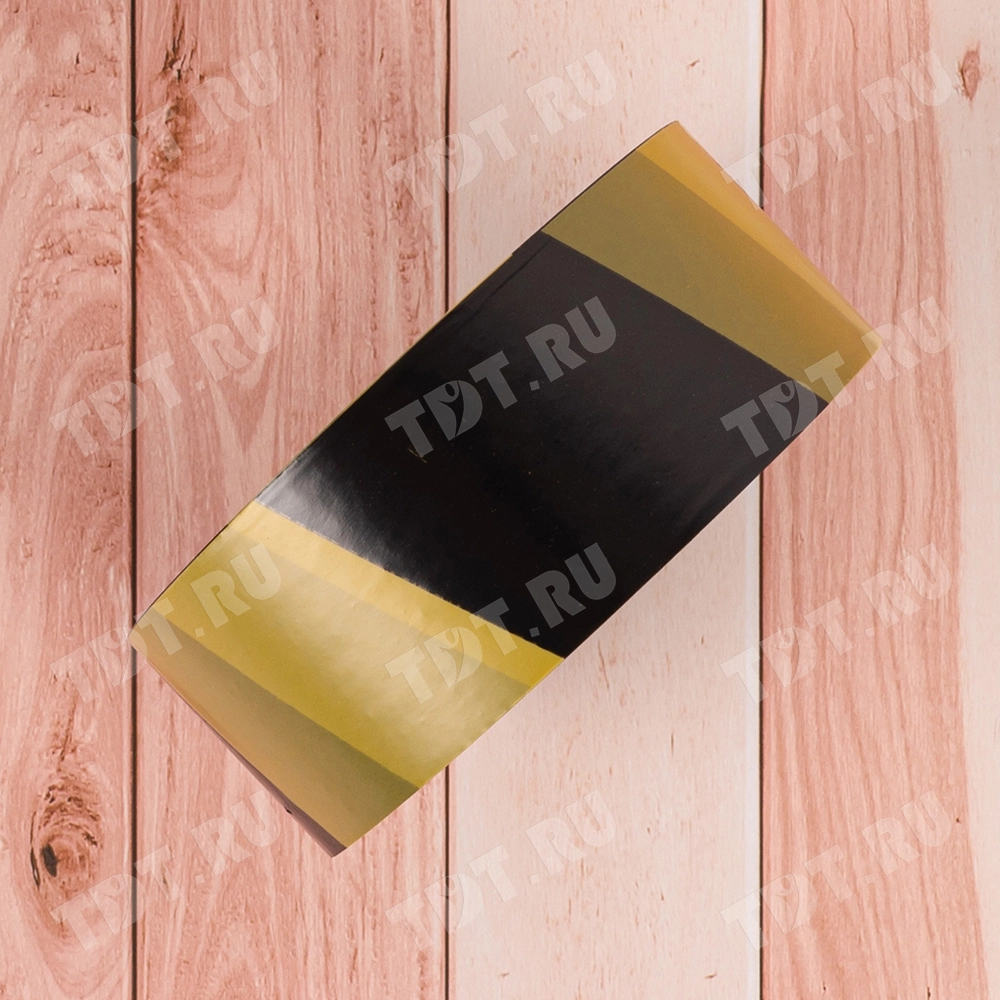 Сигнальная лента для ограждений, жёлто-чёрная, 50мм*200м*35мкм