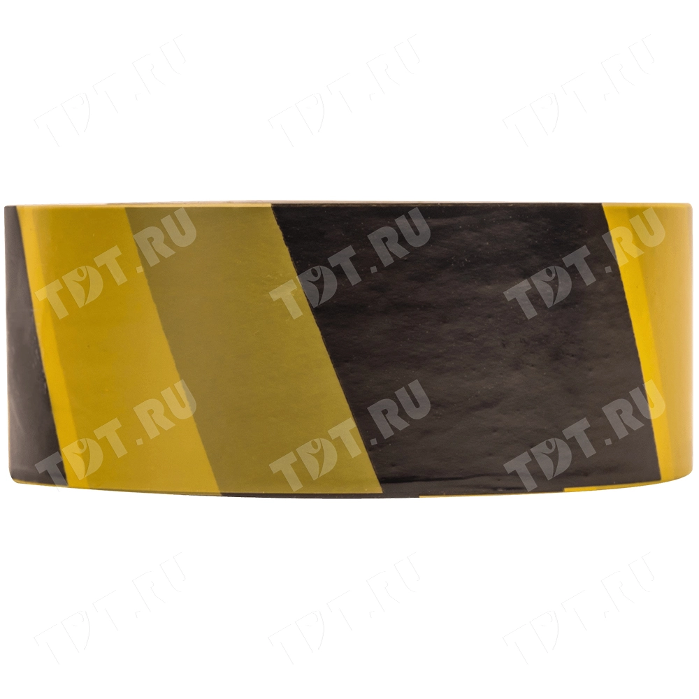 Сигнальная лента для ограждений, жёлто-чёрная, 50мм*200м*35мкм