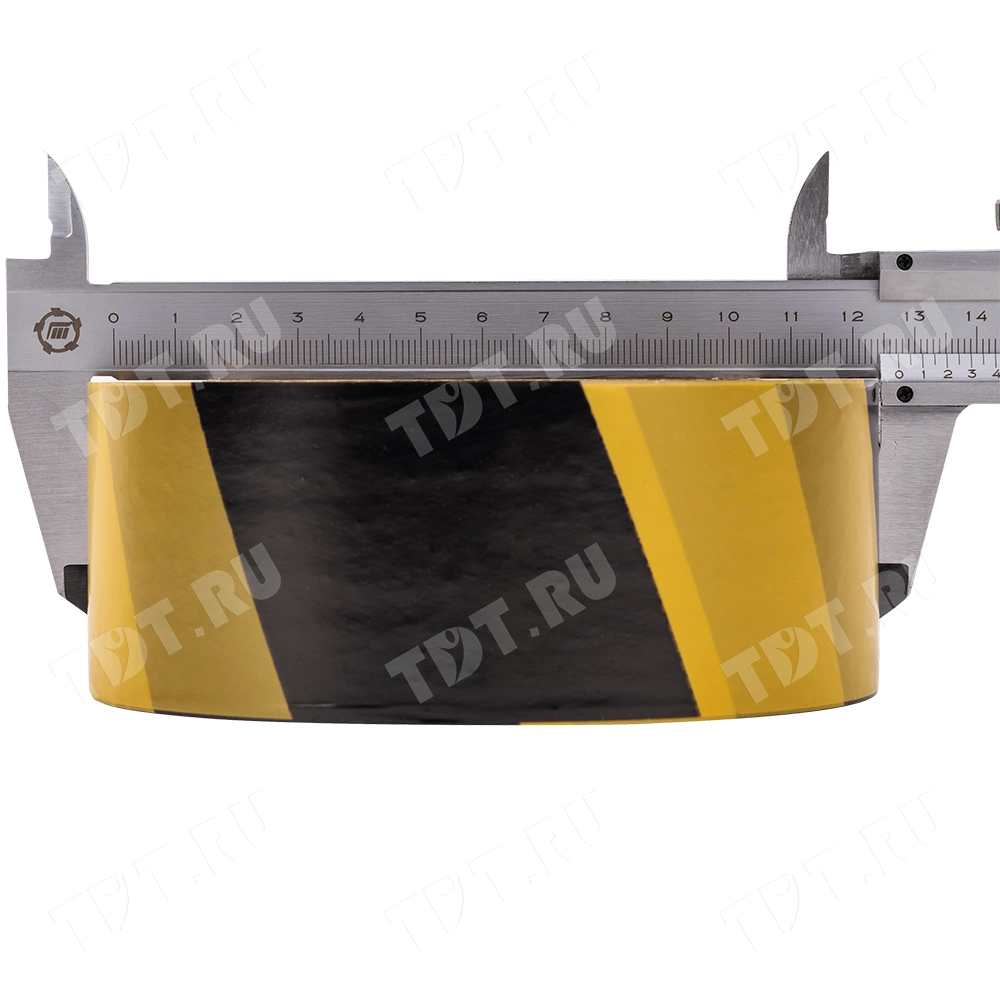 Сигнальная лента для ограждений, жёлто-чёрная, 50мм*200м*35мкм