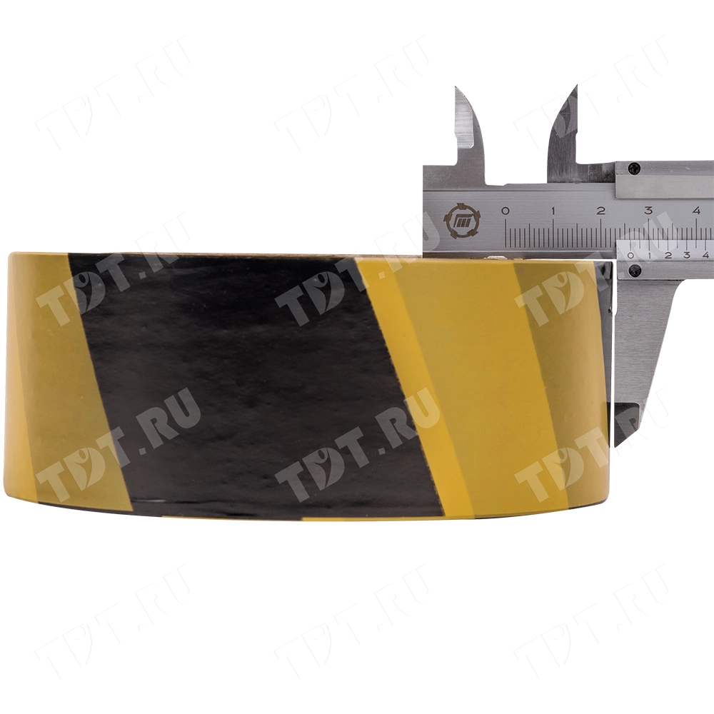 Сигнальная лента для ограждений, жёлто-чёрная, 50мм*200м*35мкм