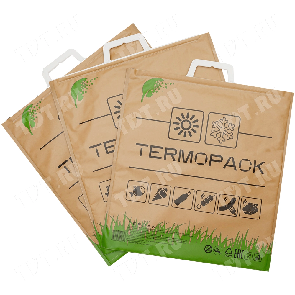 Термопакет Крафт для пищевых продуктов, 420*450 мм