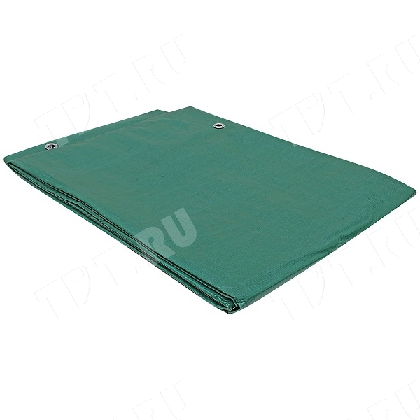 Защитный тент «Тарпаулин®» с люверсами зеленый, 2*3 м, 120 г/м²