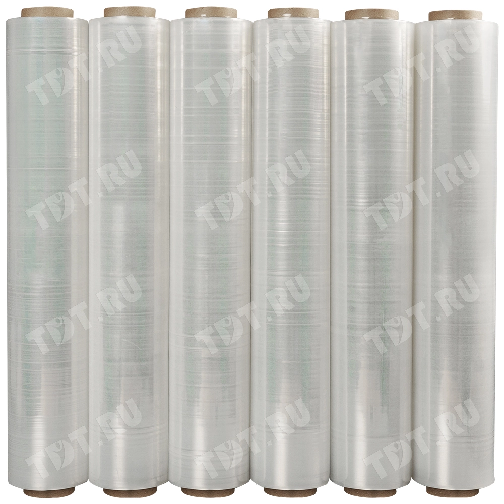 Стрейч пленка прозрачная, 500 мм, 20 мкм, 3 кг, 1 сорт
