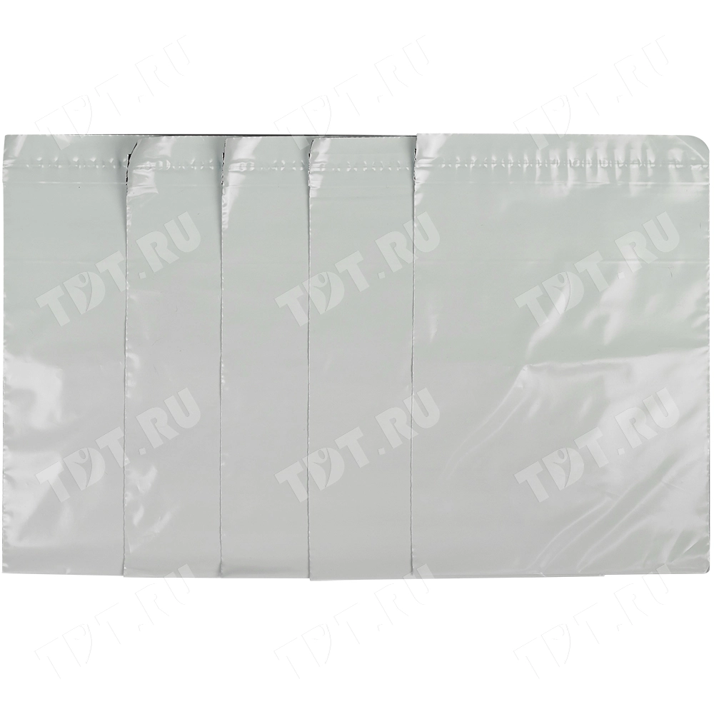 Курьер-пакет белый без печати, без кармана, 430*500+40 мм, 50 мкм, 1 шт.