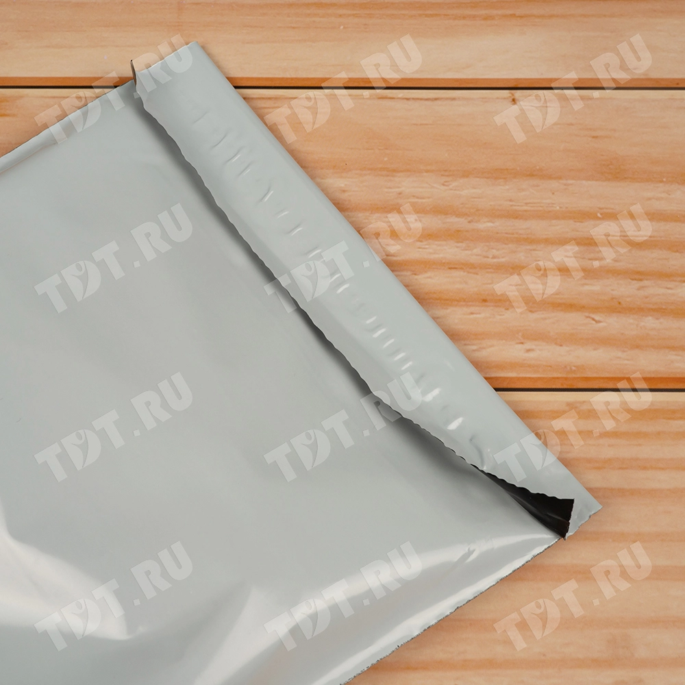 Курьер-пакет белый без печати, без кармана, 430*500+40 мм, 50 мкм, 1 шт.