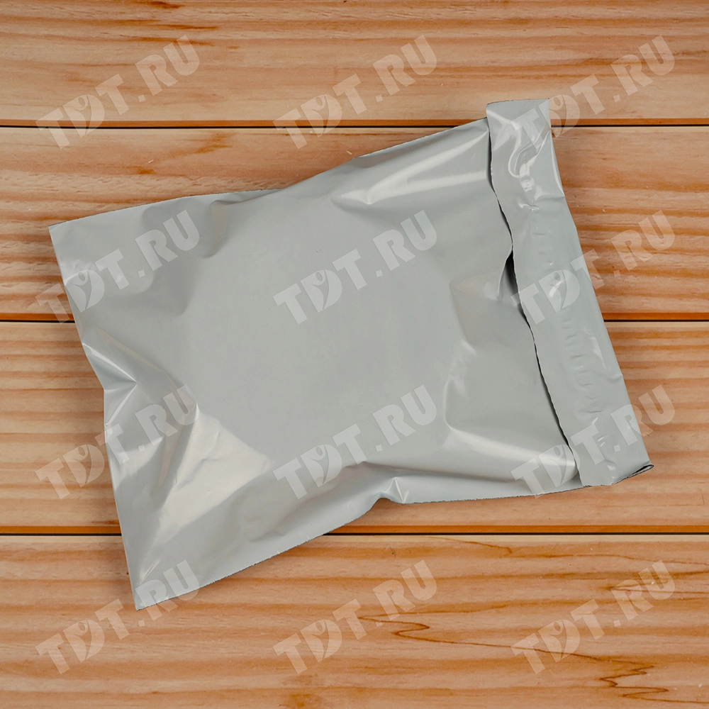 Курьер-пакет белый без печати, без кармана, 430*500+40 мм, 50 мкм, 1 шт.