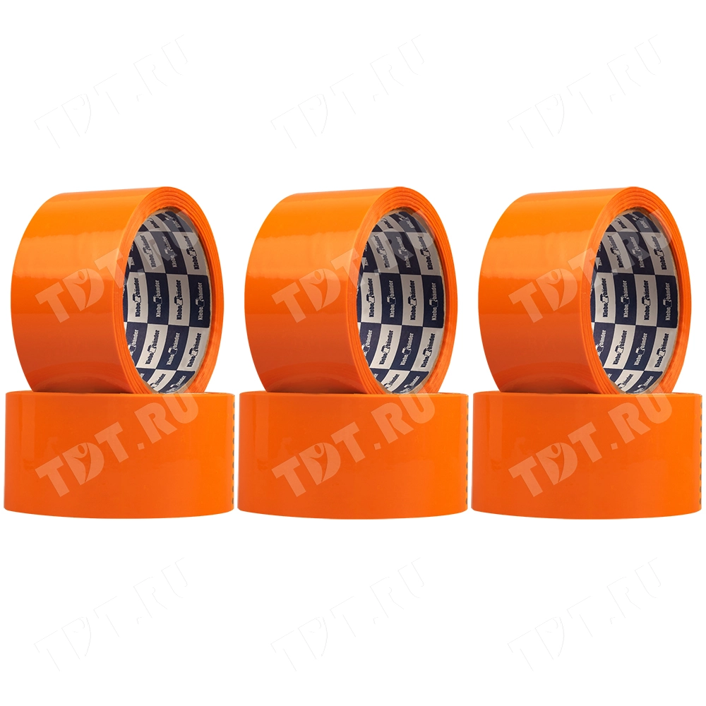 Клейкая лента оранжевая Klebebander, 50мм*57м*40мкм