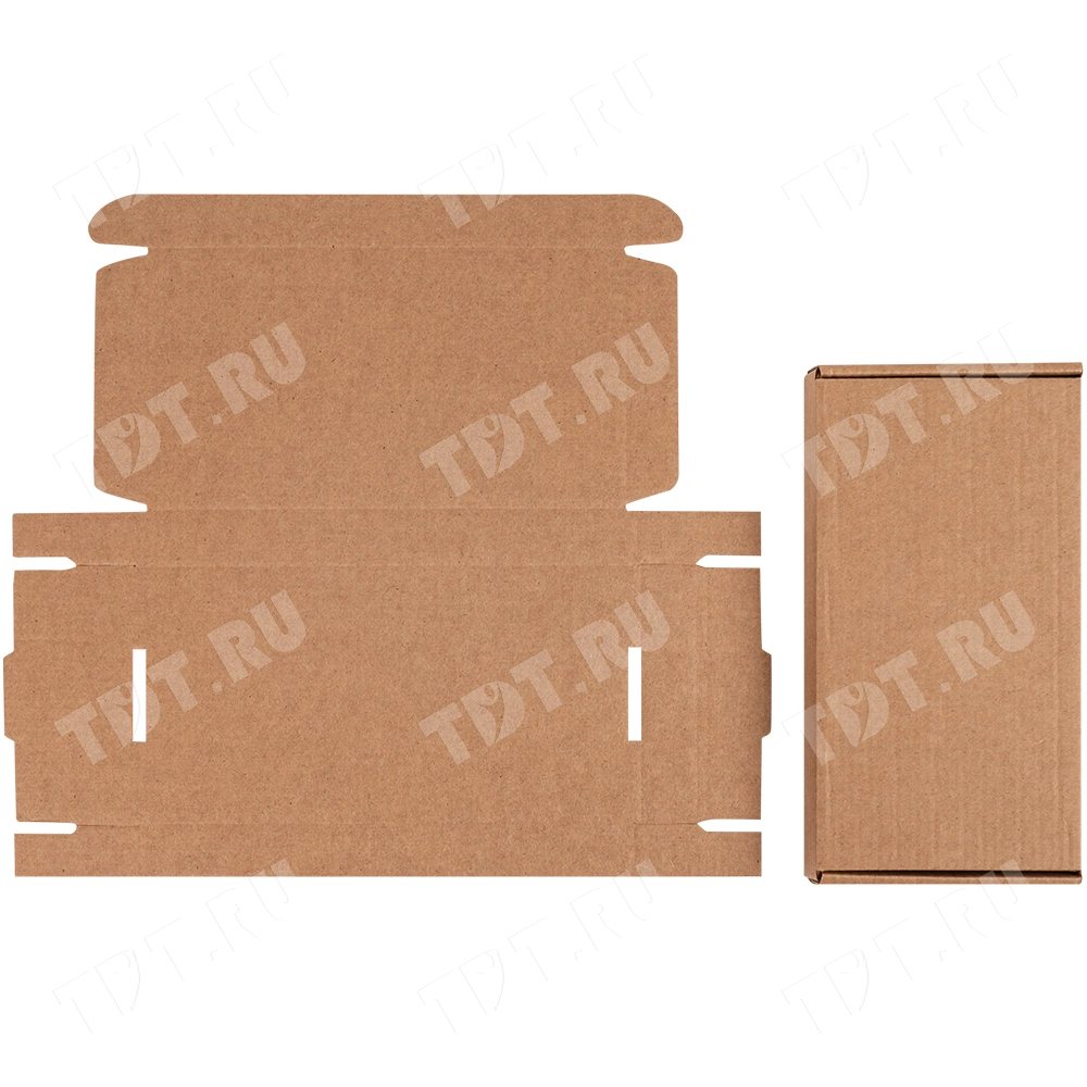 Коробка под чехол для телефона, бурая, 180*90*20 мм, Т-24 Е