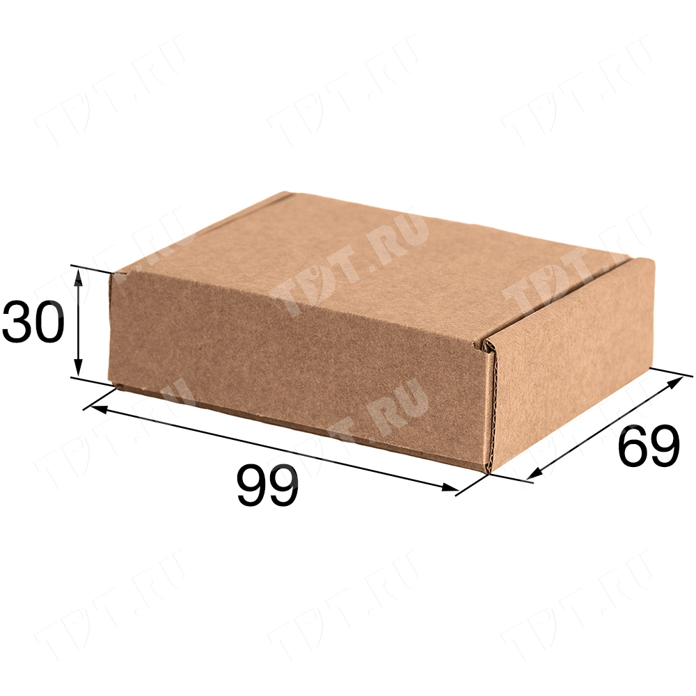 Самосборный короб №142, бурый, 99*69*30 мм, Т-22К Е