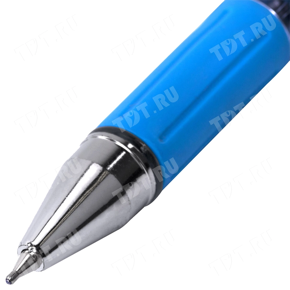 Ручка шариковая масляная BRAUBERG L-10 с грипом, синяя, 0.7 мм