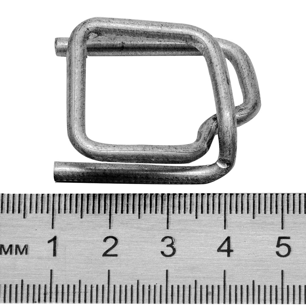 Пряжка проволочная для лент ПЭТ и ПП 19 мм, 1000 шт./уп. Пряжка проволочная для лент ПЭТ и ПП 19 мм, 1000 шт./уп.
