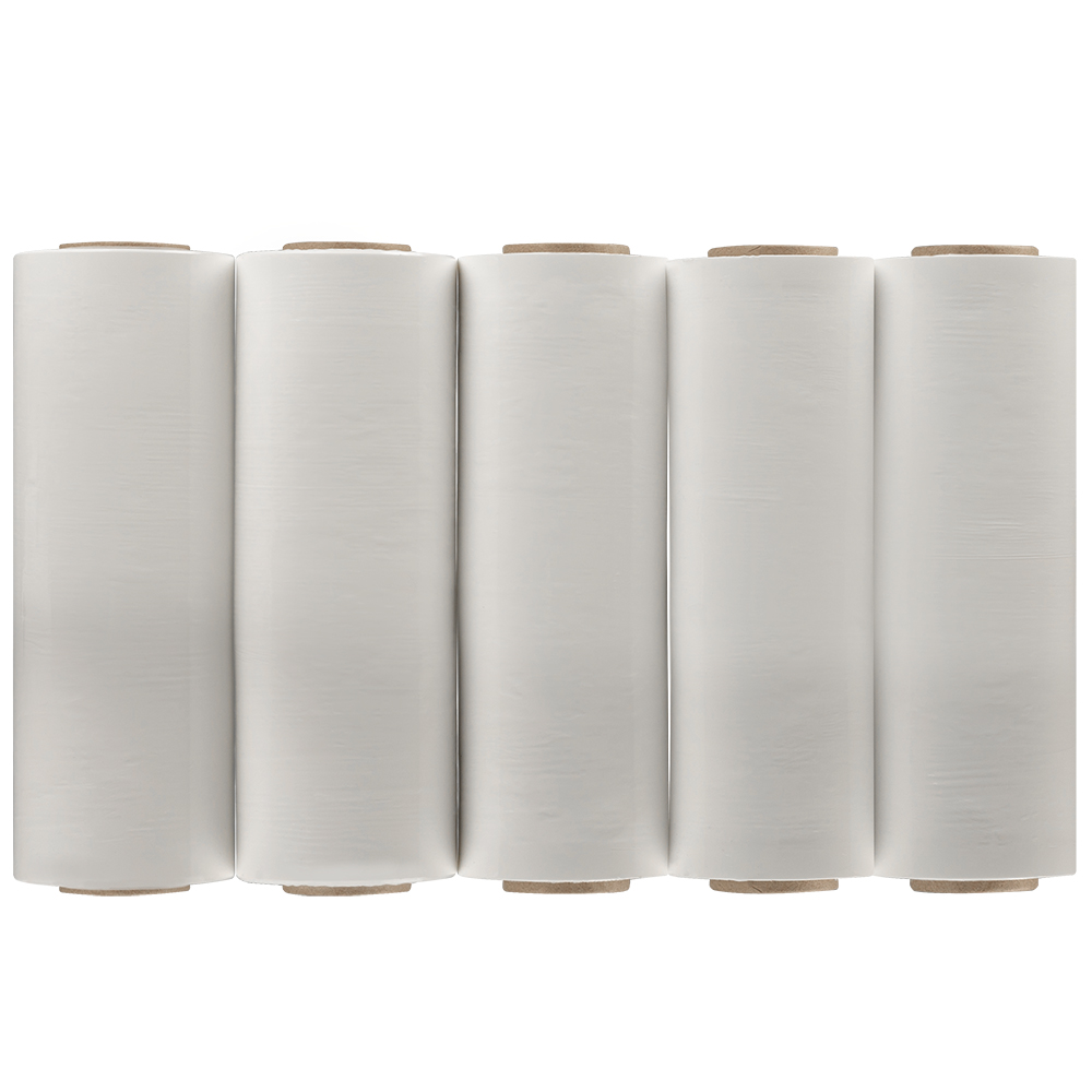 Стрейч пленка белая, мини-ролик, 250 мм, 20 мкм, 1.0 кг, 1 сорт Стрейч пленка белая, мини-ролик, 250 мм, 20 мкм, 1.0 кг, 1 сорт