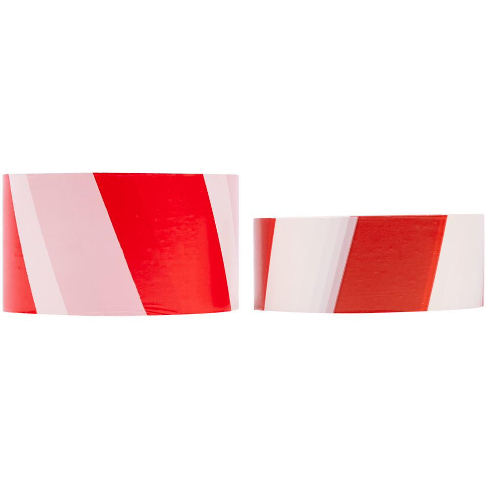 Сигнальная лента, красно-белая, 75мм*150м*35мкм Сигнальная лента, красно-белая, 75мм*150м*35мкм