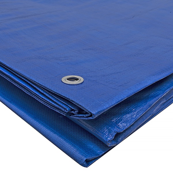 Защитный тент «Тарпаулин®» с люверсами синий, 4*6 м, 180 г/м² Защитный тент «Тарпаулин®» с люверсами синий, 4*6 м, 180 г/м²