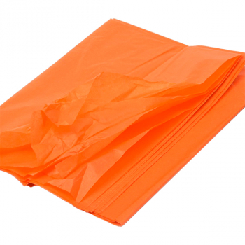 Бумага тишью упаковочная, оранжевая, 50*66 см, 20 г/м², 10 листов