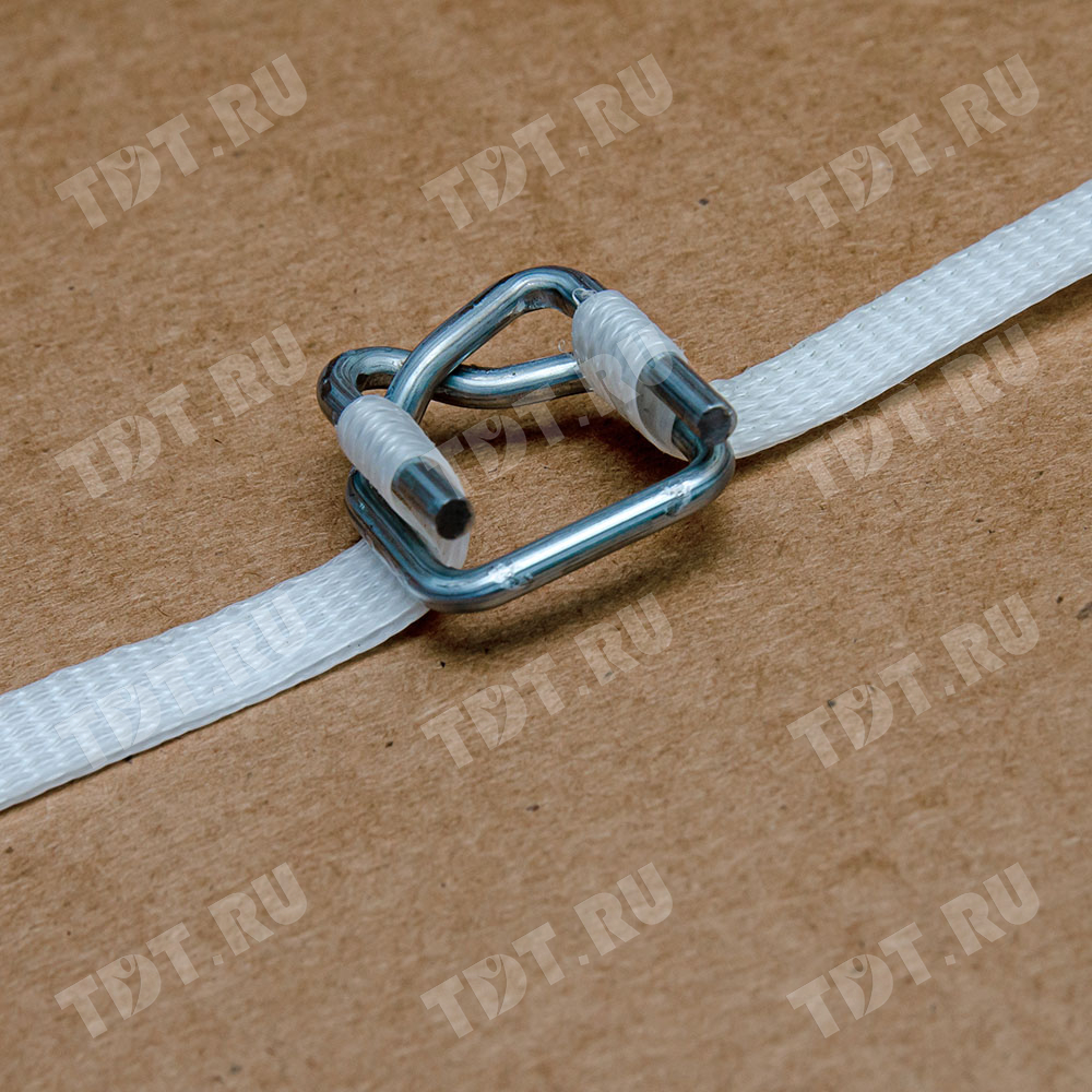 Пряжка проволочная для лент ПЭТ и ПП 19 мм, 1000 шт./уп.