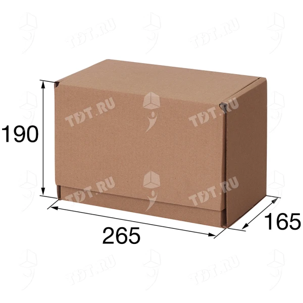 Почтовый короб тип «Г», 265*165*190 мм, T23, 100% целлюлоза