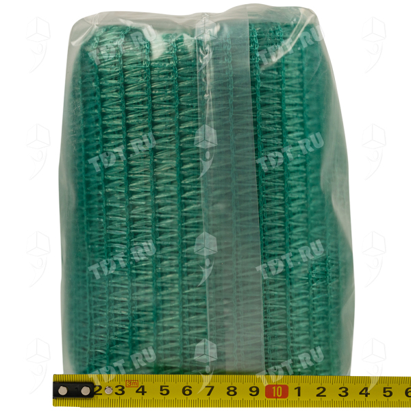 Фасадная сетка защитная, зеленая, 35 г/м², 2*10 м, затенение 35-40%