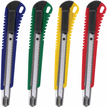 Нож канцелярский STAFF «Profit», ассорти, 9 мм Нож канцелярский STAFF «Profit», ассорти, 9 мм