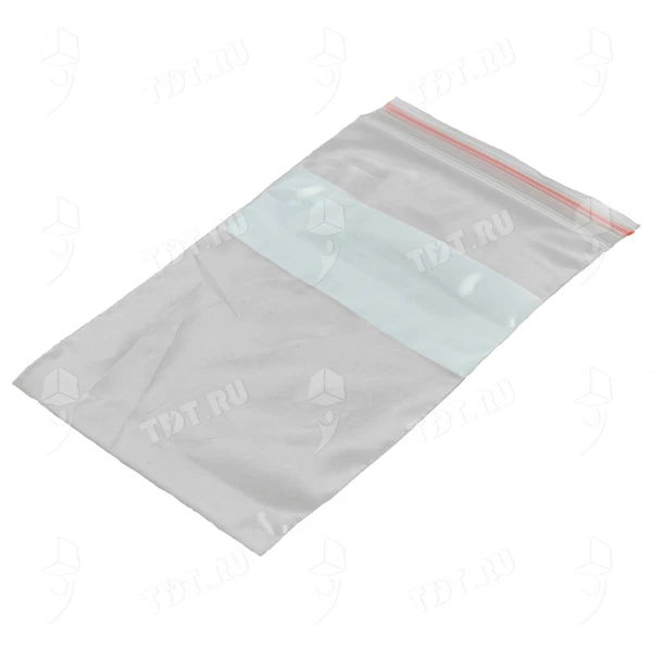 Пакеты Zip Lock с полосой для надписи, 120*180 мм, 60 мкм, 100 шт.